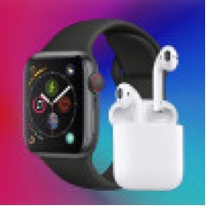 Смарт-часы Apple Watch 4 и наушники Airpods